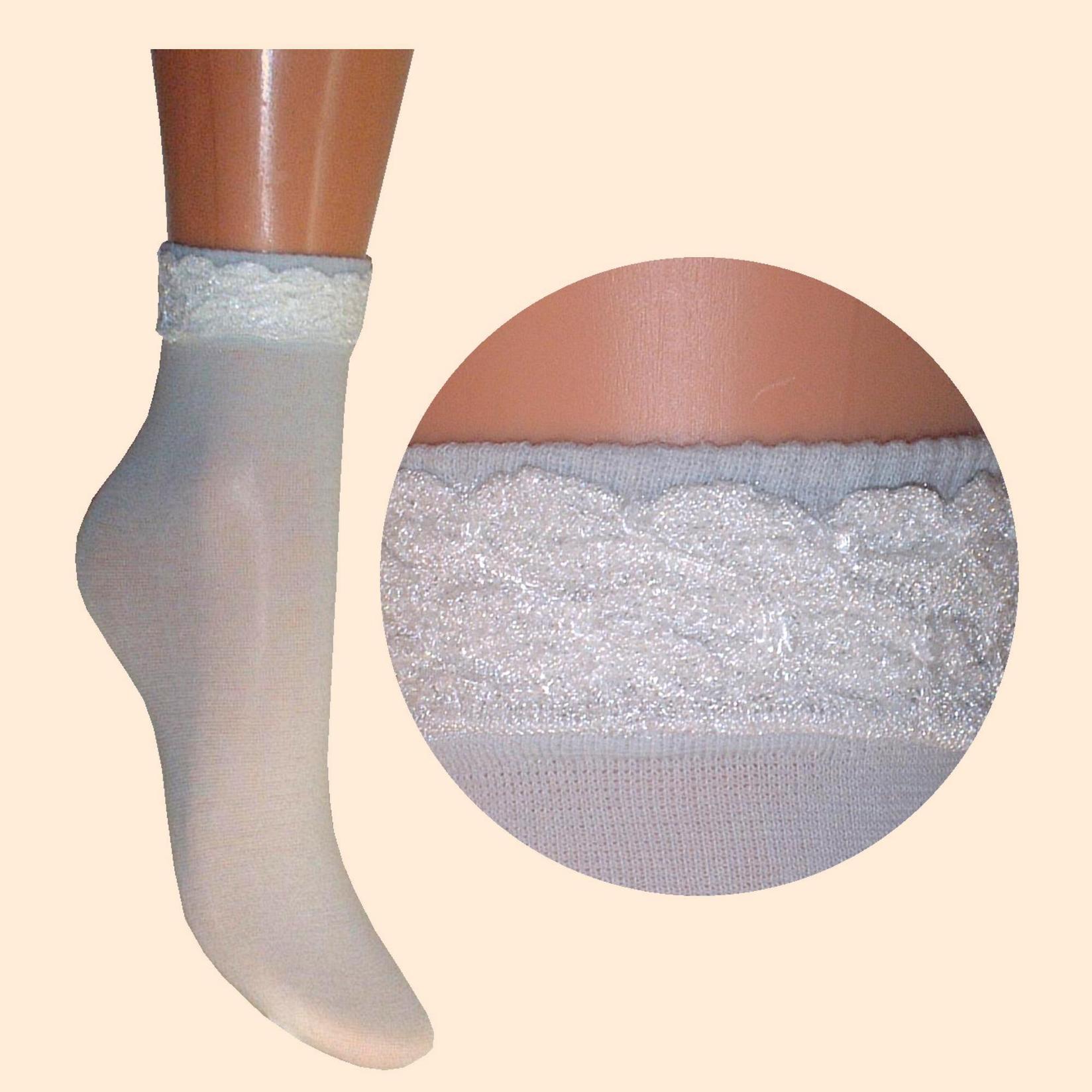 ARAI Детски памучни чорапи со украсен ластик