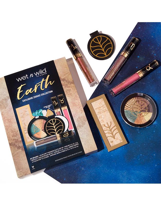 Selected image for Wet n wild Сет Eyeshadow-Earth + MegaGlo Highlighting Bar + Color Icon Capricorn + Color Icon Taurus + огледало