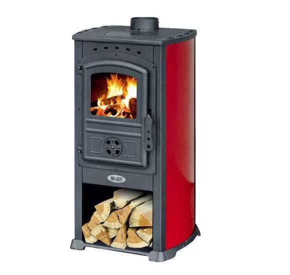 BLIST Печка на дрва MODENA црвен (ZAR нов црвен)