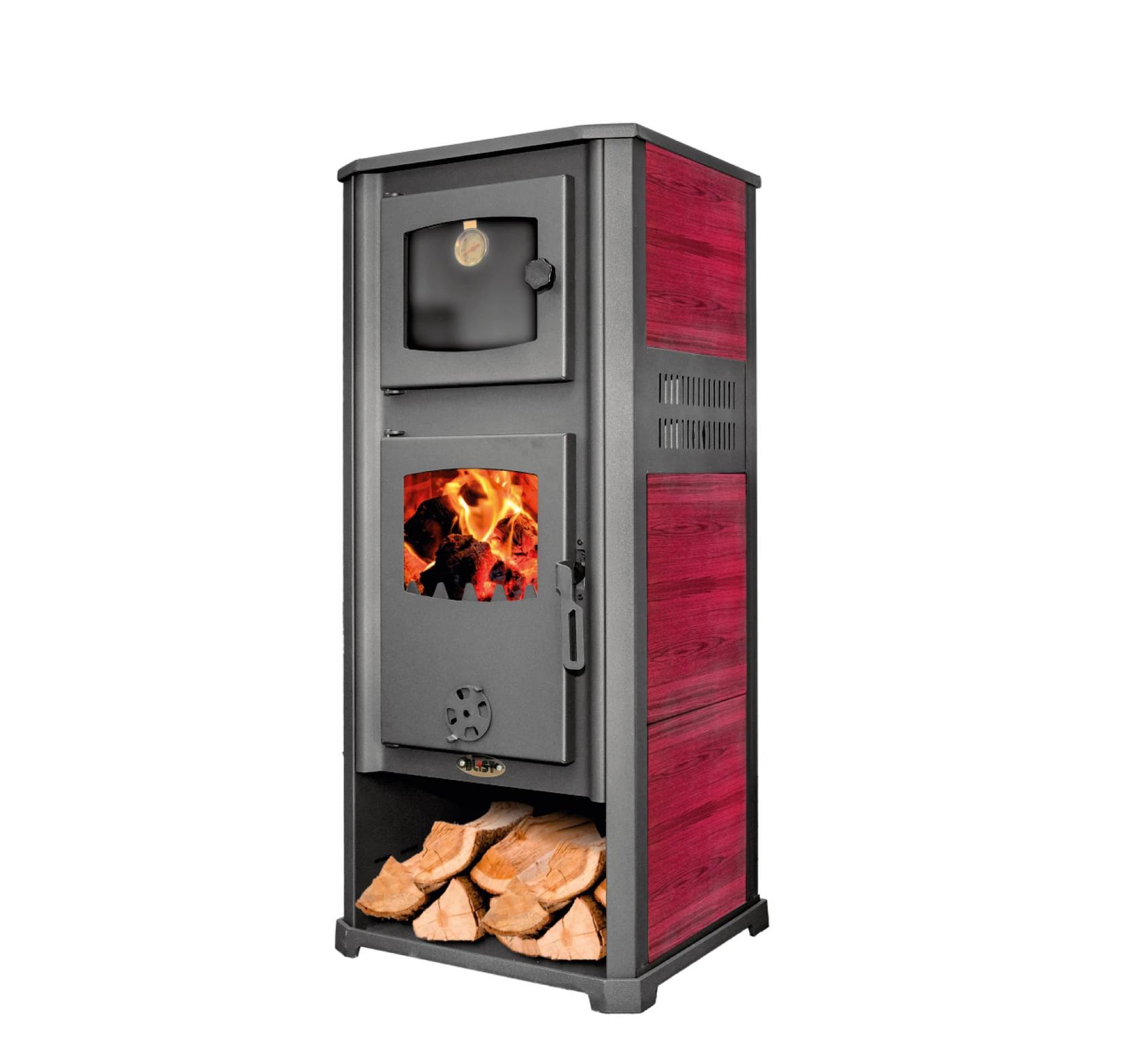 BLIST Печка на дрва ROMA S црвен (AMBASADOR LM R)
