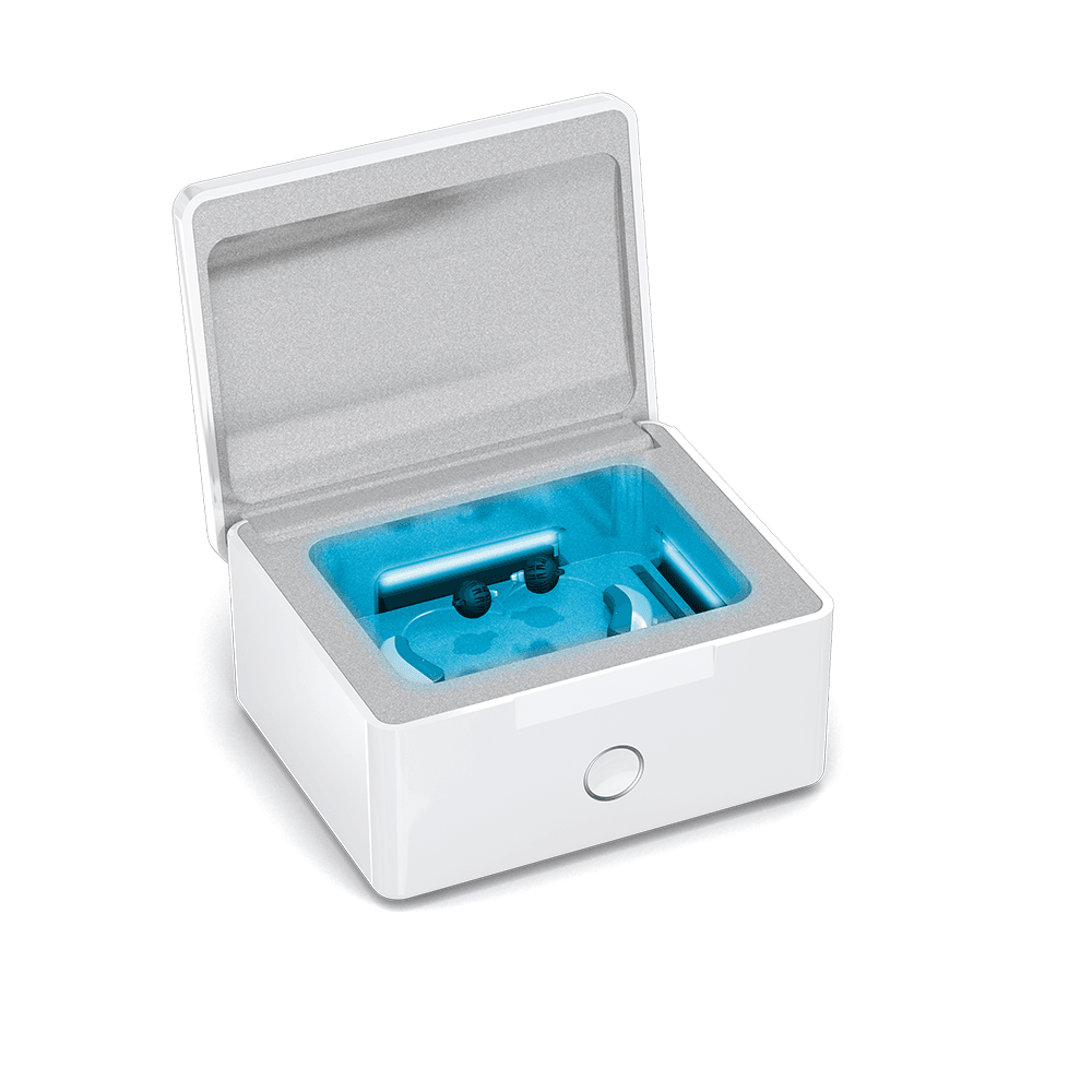 SIGNIA PerfectDry LUX апарат за сушење и УВ дезинфекција, 15x7x5см.