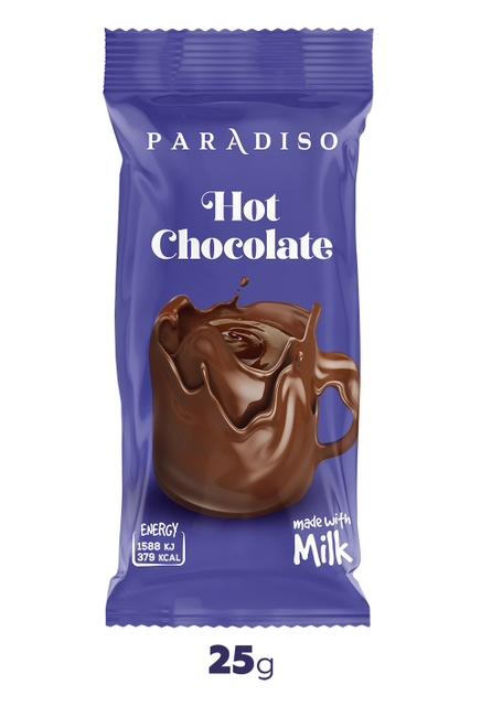 PARADISO Класик млечно топло чоколадо 25г, пакување 16/1