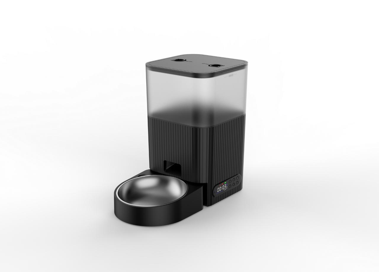 Паметна хранилка за миленици 4л, црна