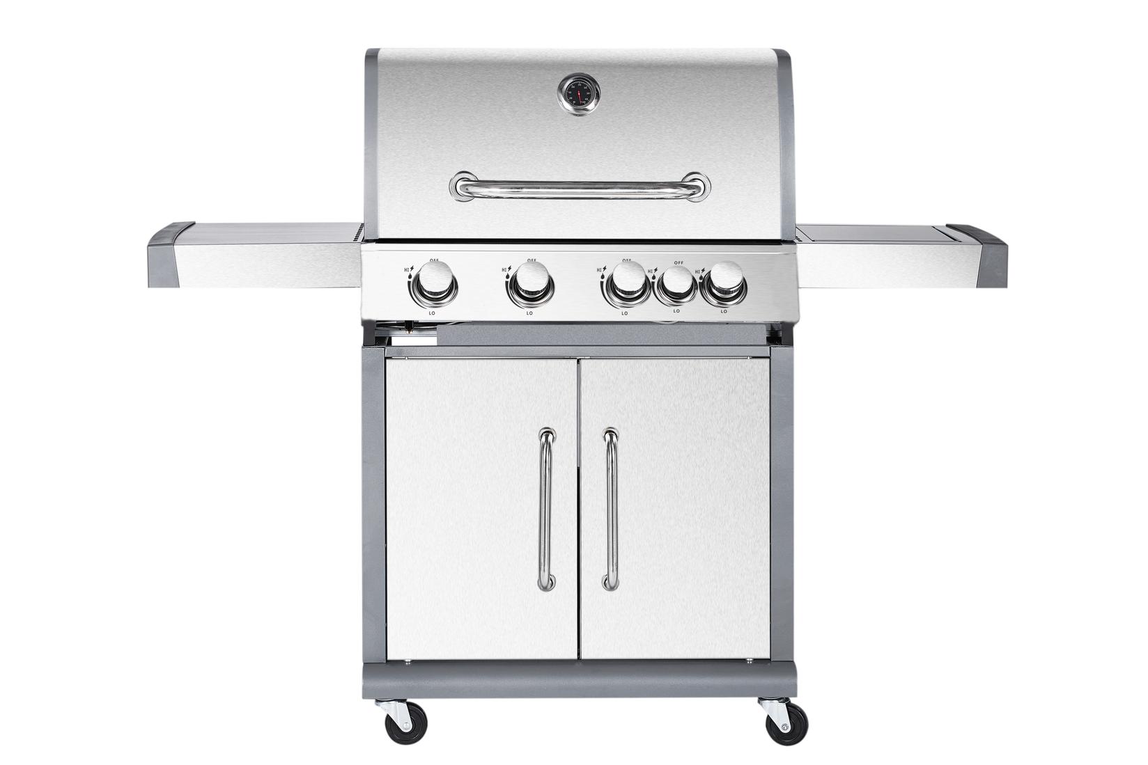 Скара на гас со четири горилници и страничен прстен