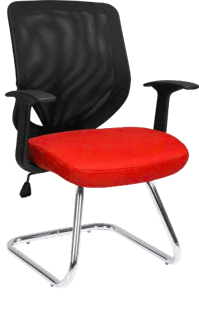 ANTARES Посетителски стол Небраска црвен