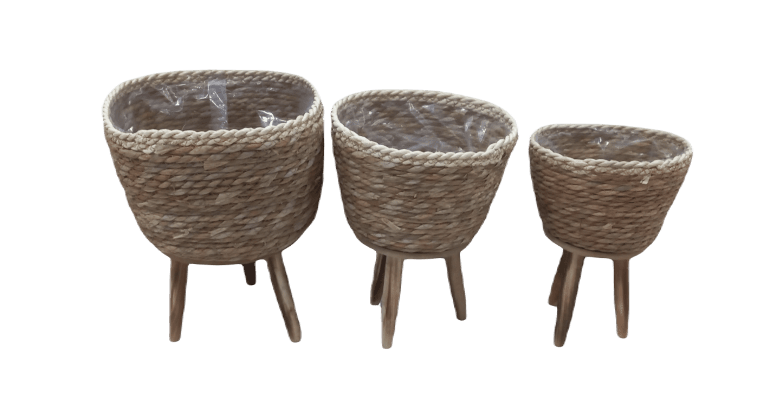 Сет Саксии Со Дрвени Ногарки Бохо 1/3 Lt-363D