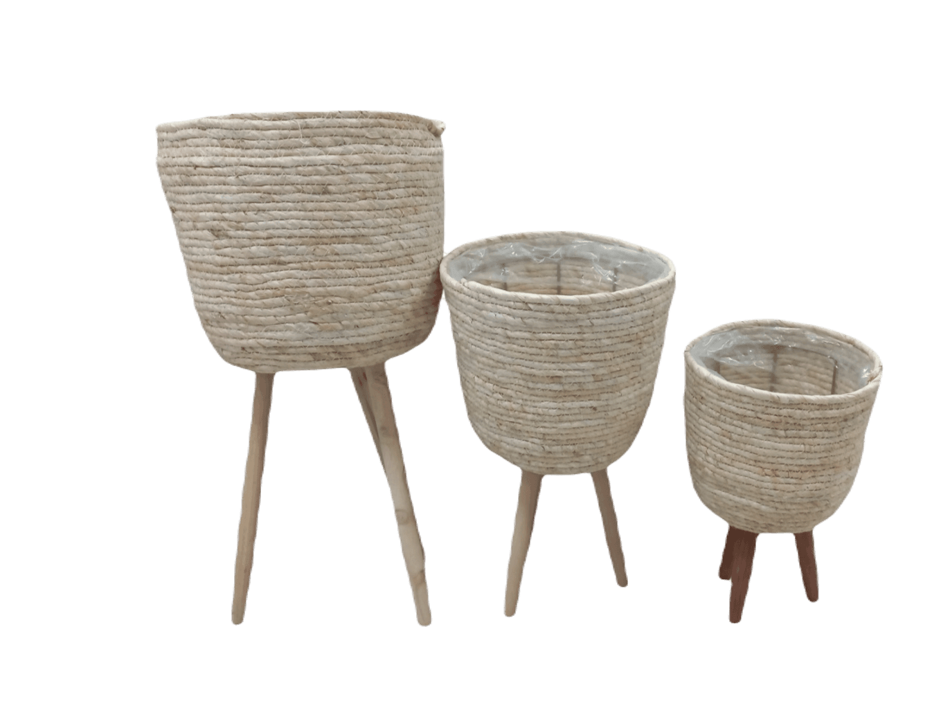 Сет Саксии Со Дрвени Ногарки Бохо 1/4 Xt-257A