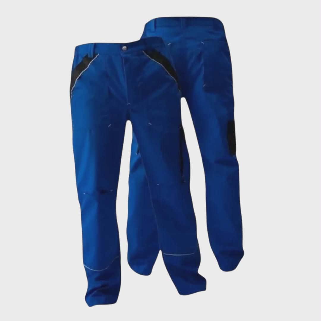 Работни панталони од кепер материјал 245 гр/м², сини