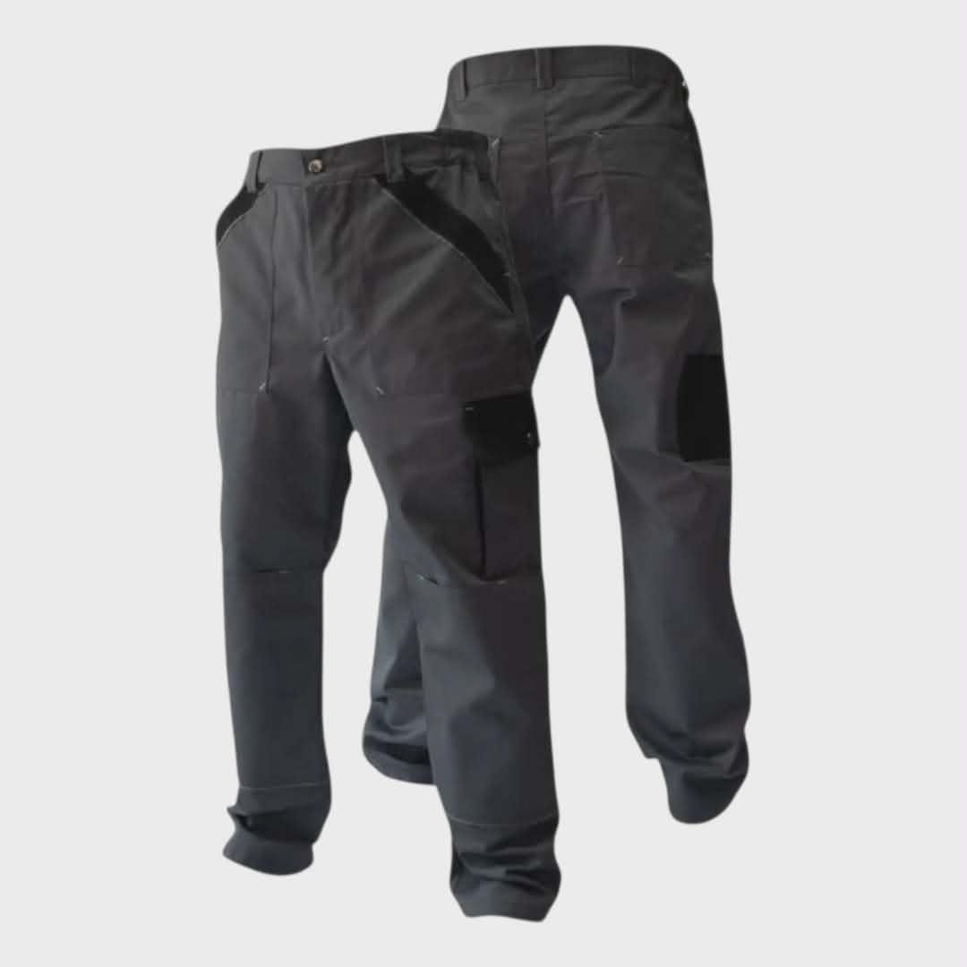 Работни панталони од кепер материјал 245 гр/м², сиви