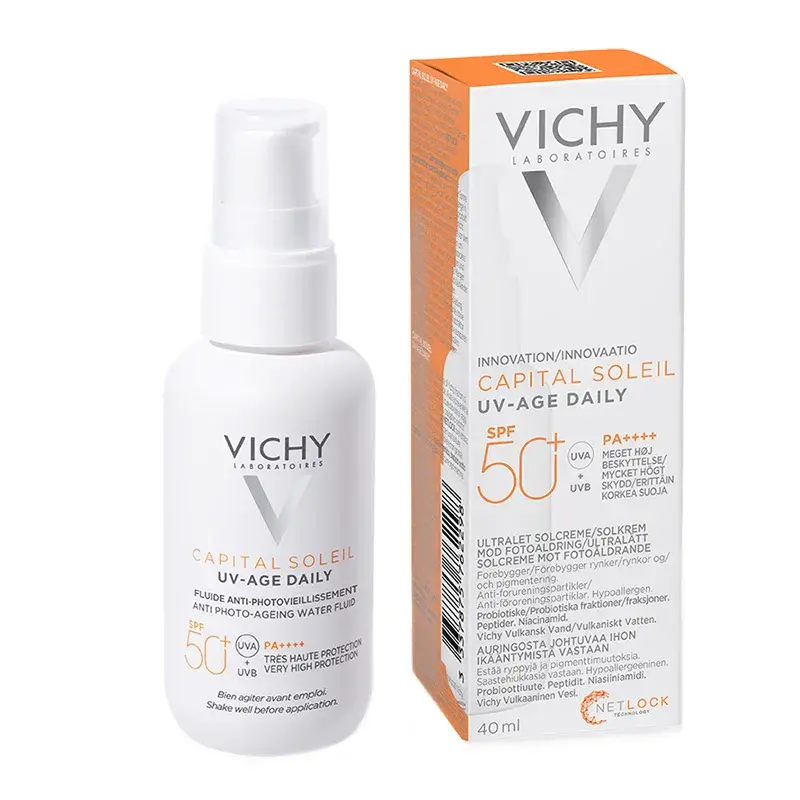 VICHY Capital soleil флуид за заштита од сонце со anti-age ефект spf 50 - 50 ml