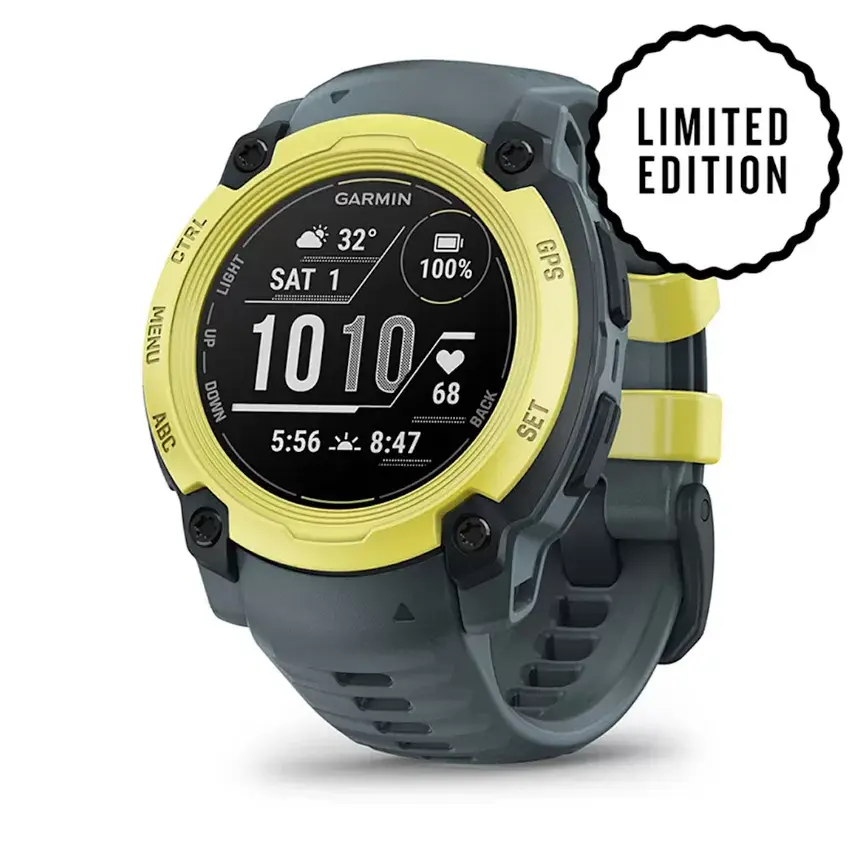 Garmin Смарт часовник Instinct E – 40 mm, Electric Lime, Twilight Band