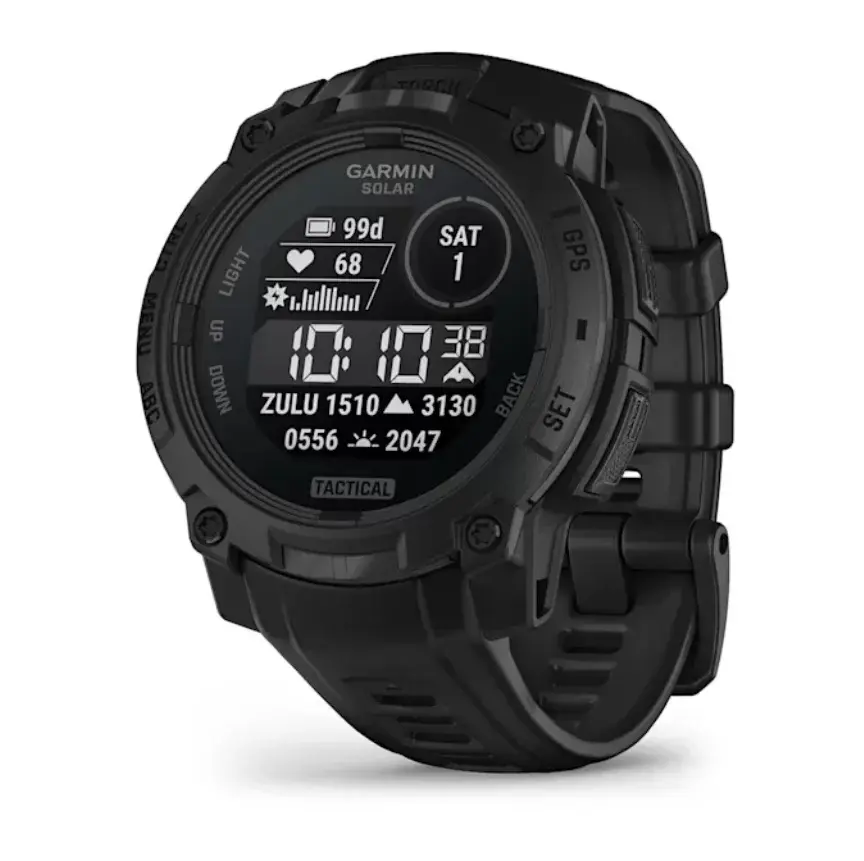 Garmin Смарт часовник Instinct 3 – 45 mm, Solar, Tactical Edition Black