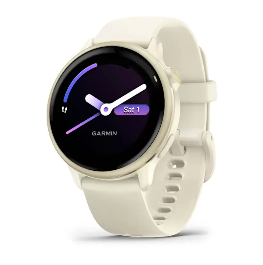 Garmin Смарт часовник Vivoactive 6 Lunar Gold Bone Band