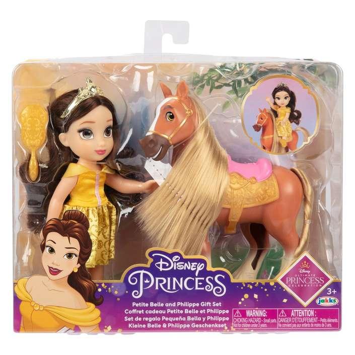 Jakks Pacific Кукла Disney Princess Petite Belle 15 cm и Phillipe 221574