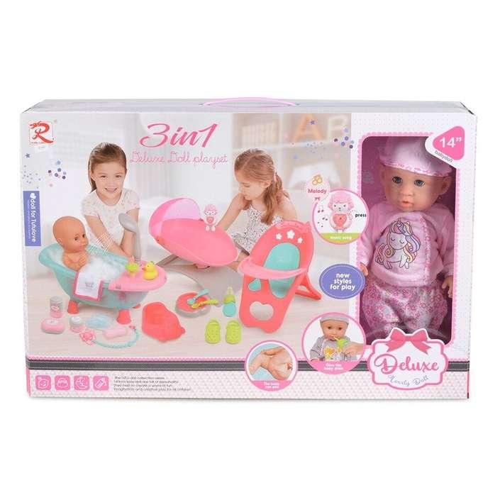 RL Бебе со хранилка и креветче 81860