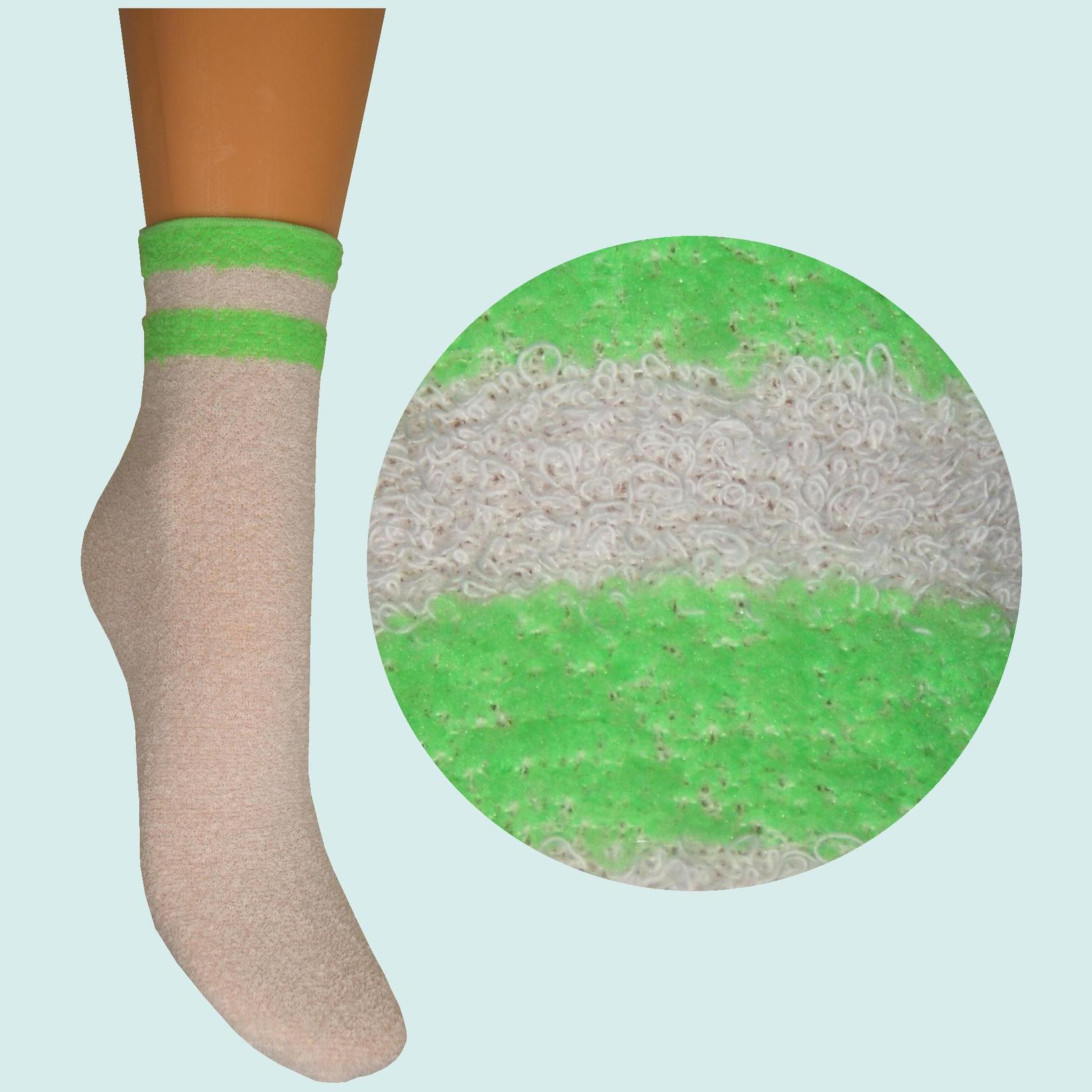 ARAI Женски Чорапи Фротир Беж со Зелена