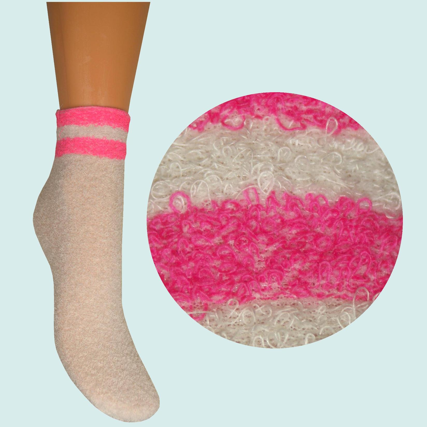 ARAI Женски Чорапи Фротир Бела со Циклама