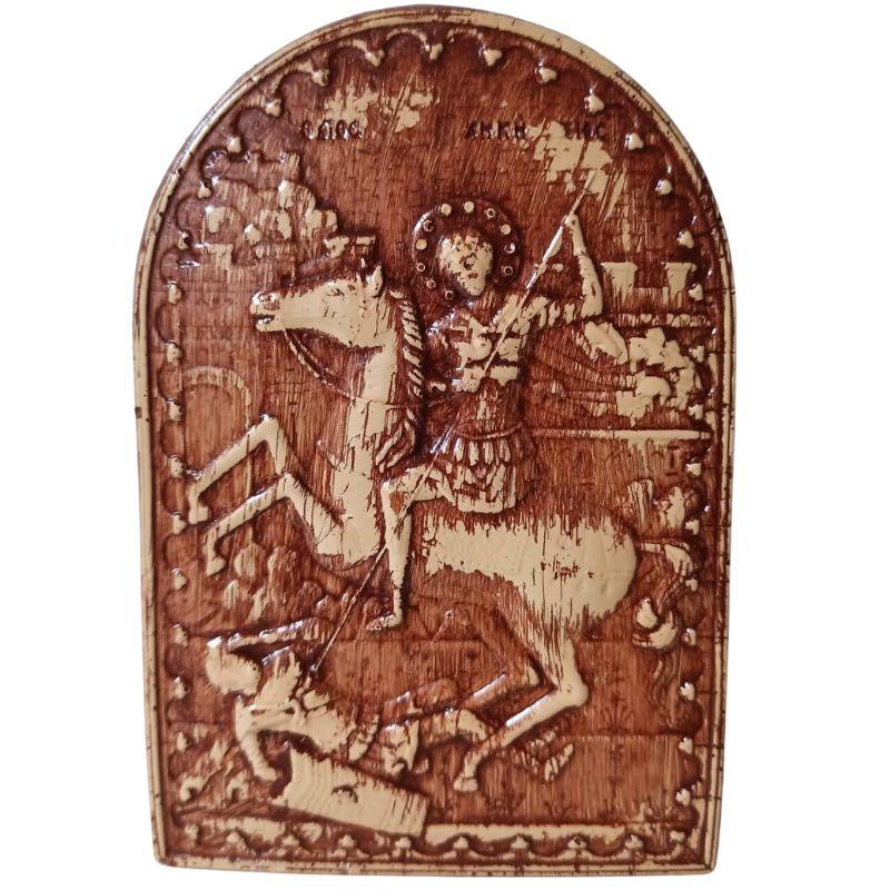 Икона Св. Димитрија, овал