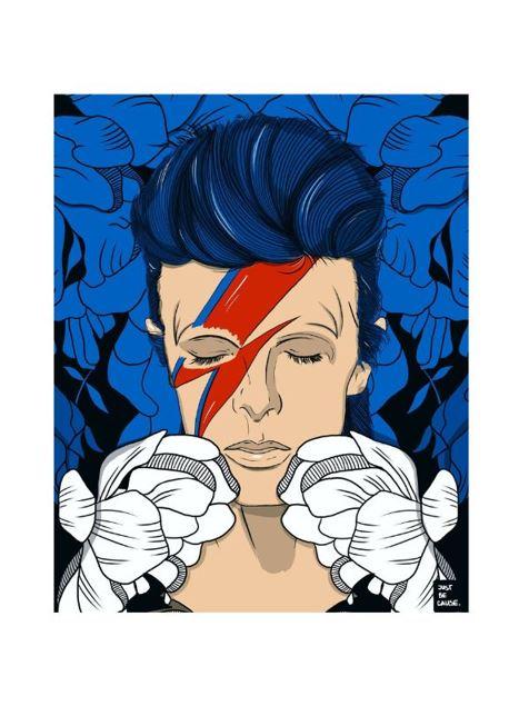 Уметничка слика  „David Bowie"од Нина Симовска