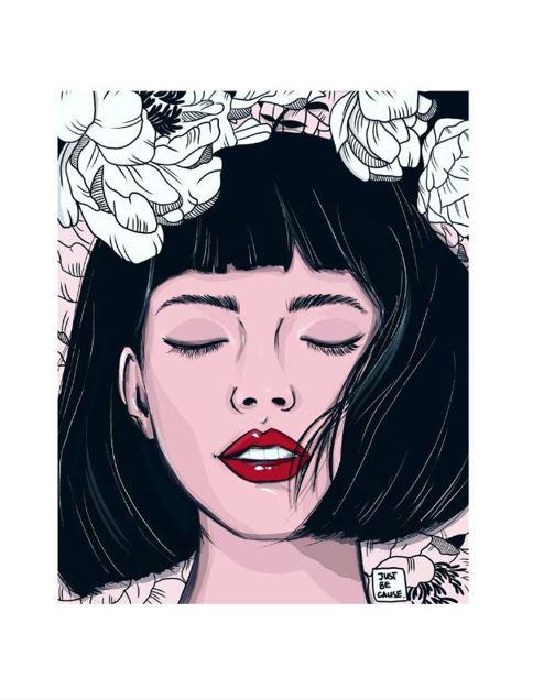 Уметничка слика  „Dream girl"од Нина Симовска