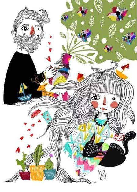 Уметничка слика  „Градина"од Калиопи Трпчева