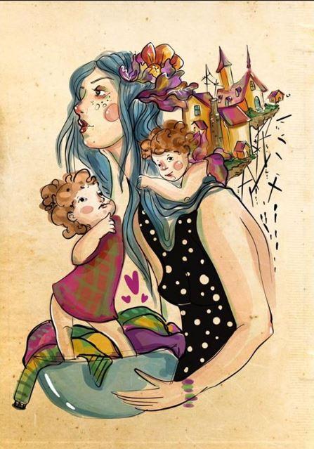 Уметничка слика  „Мајче"од Калиопи Трпчева