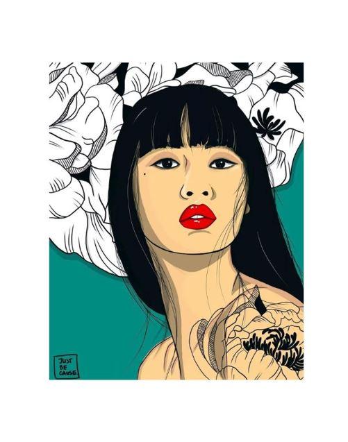 Уметничка слика  „Samurai Portrait IV"од Нина Симовска