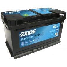 EXIDE Акумулатор 80 AGM D+