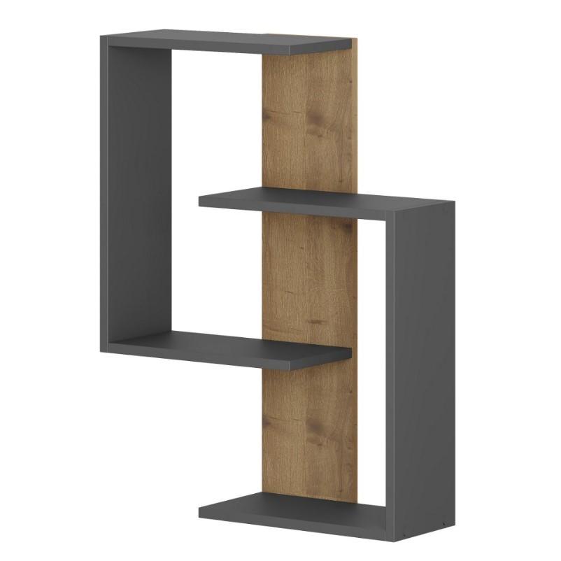 Hanah Home Paranoid полица за dzид, антрацит