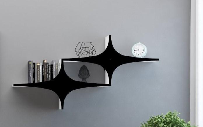 Dzидна полица Hanah Home Susen 2, црна