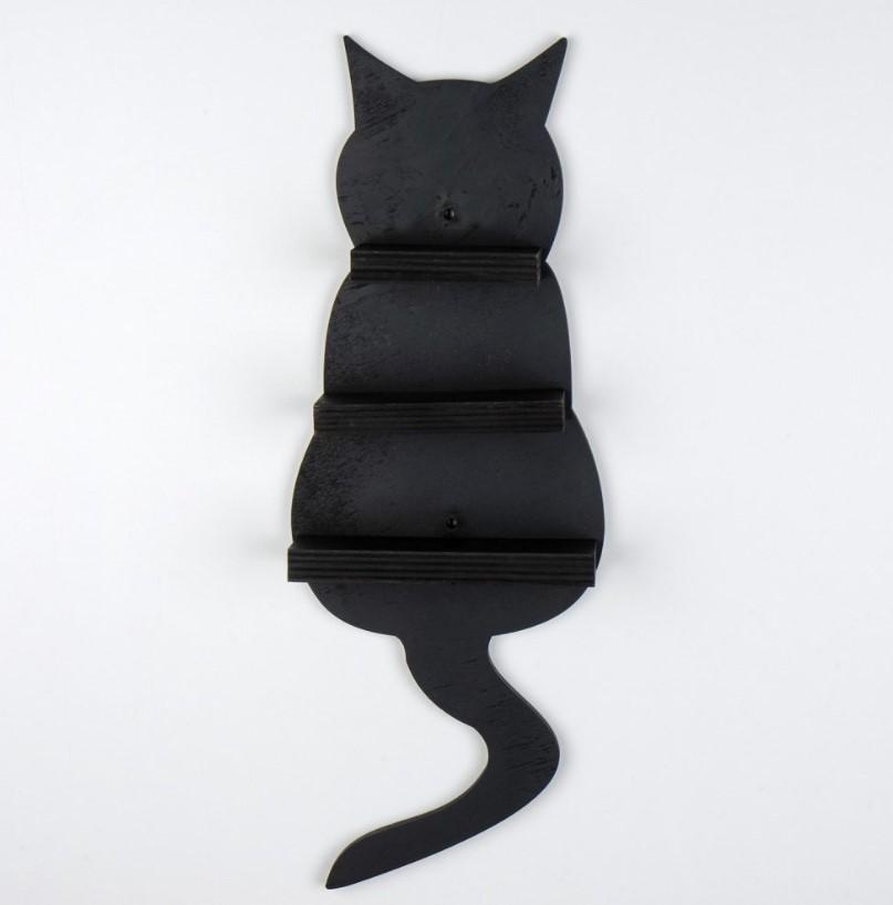 Wallity MEH134 Dzидна полица, црна