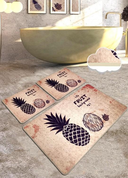 Простирка за капење L'Essentiel Maison Еквадор 1, 3 парчиња, беж