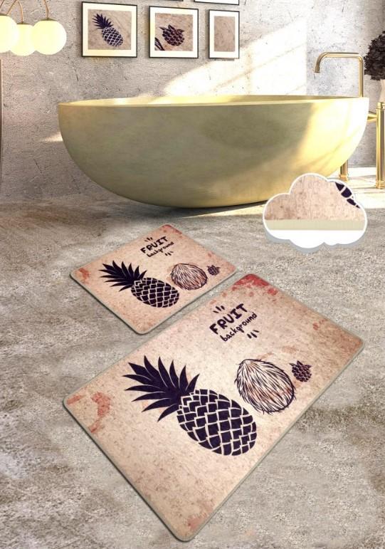 Простирка за капење L'Essentiel Maison Еквадор, 2 парчиња, беж