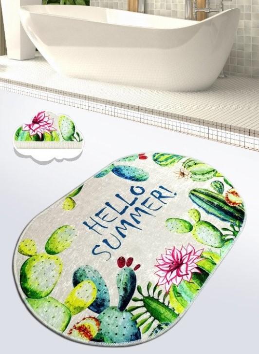 Подлога за бања L'essentiel Maison Hello Summer, 70x120 см, шарена