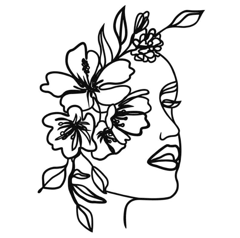 Wallity декорација за dzид Фарфала, 39x53 см, црна