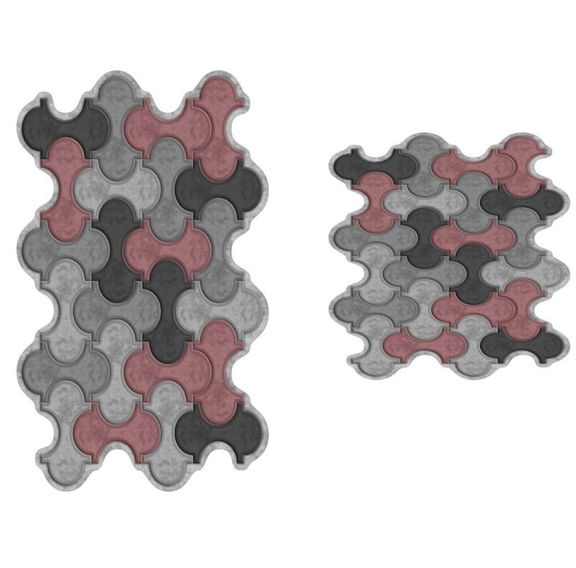 L'essentiel Maison 210FG42115PU Пастира за бања, 2 парчиња, сива боја