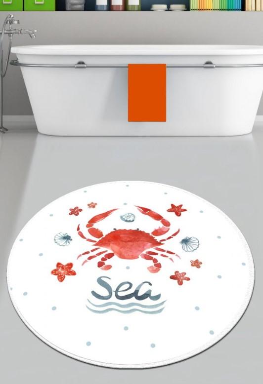 L'Essentiel Maison тепих за бања Рак, 100cm, бел