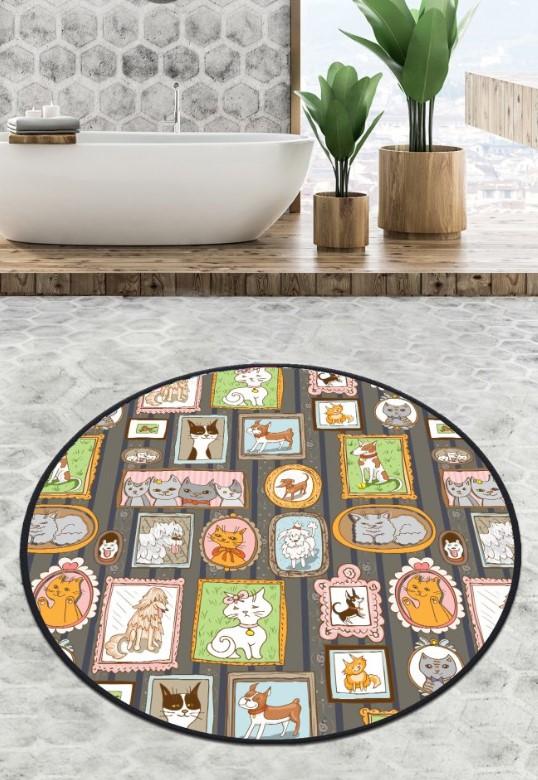 Килим за бања L'Essentiel Maison Callatte, 120cm, Шарена