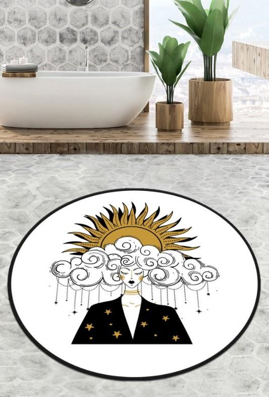 L'essentiel Maison патосница за бања Afitab Circle Djt, 100cm, бела