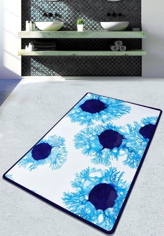 L'essentiel Maison Unravel тепих за бања, 70x120cm, Син