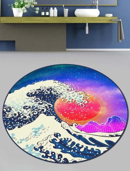 L'essentiel Maison мат за бања Tidal Wave, 100cm, Шарена