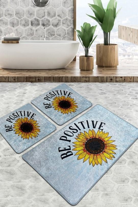 Простирка за капење L'Essentiel Maison Be Positive, 3 парчиња, Шарена