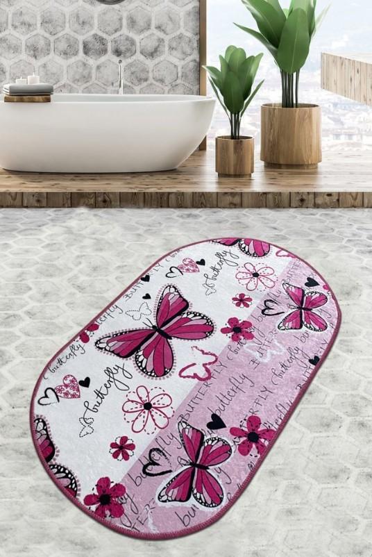 L'Essentiel Maison тепих за бања Danous, 80x100cm, розова