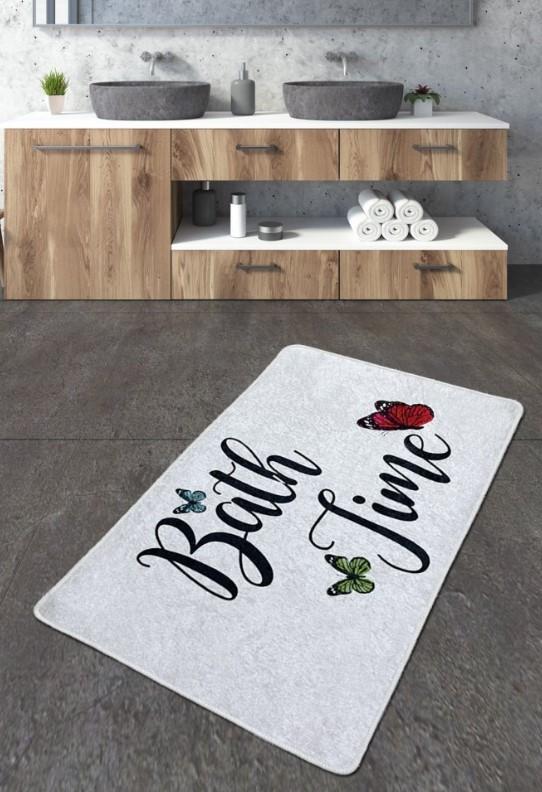 L'essentiel Maison тепих за бања Amalfi Djt, 80x100cm, бел