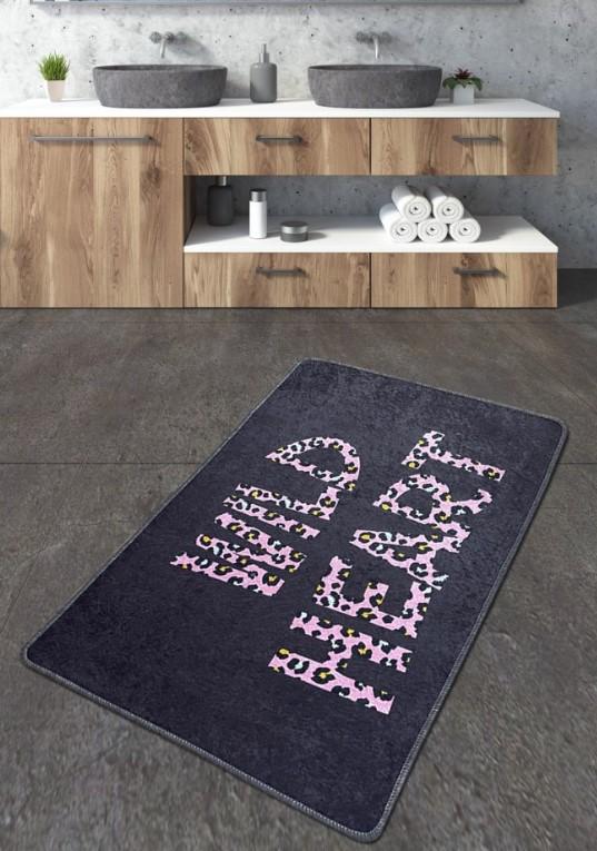 Тепих за бања L'essentiel Maison Wild Heart, 80x100 см, Teget