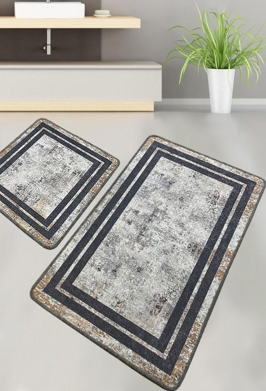 L'essentiel Maison Sione патос за бања, 2 парчиња, сива боја