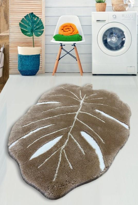 Килим за бања L'essentiel Maison Frunze, 80x120cm, кафеав