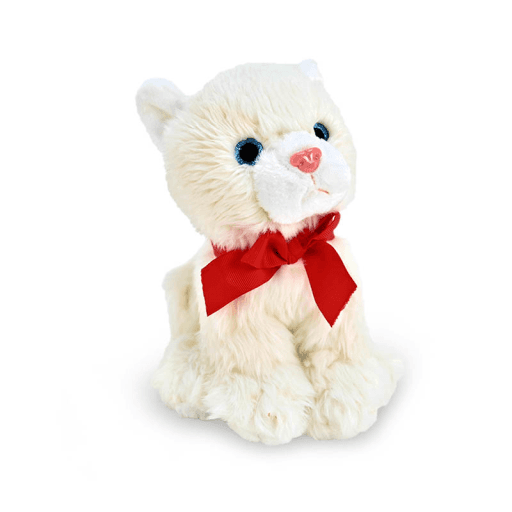 АМЕК Маче Бело со Црвена Машна 25см
