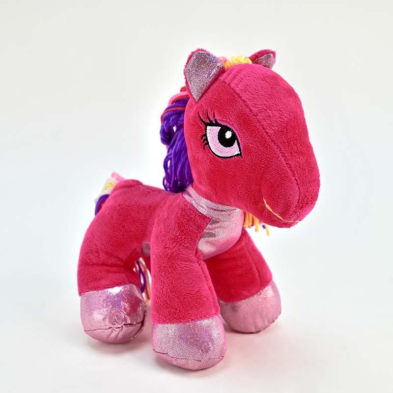 AMEK Пони со Плетенка Розево 24см