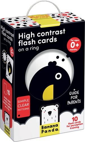BANANA PANDA High Contrast Flash Cards on a Ring Едукативна Игра (0m+)